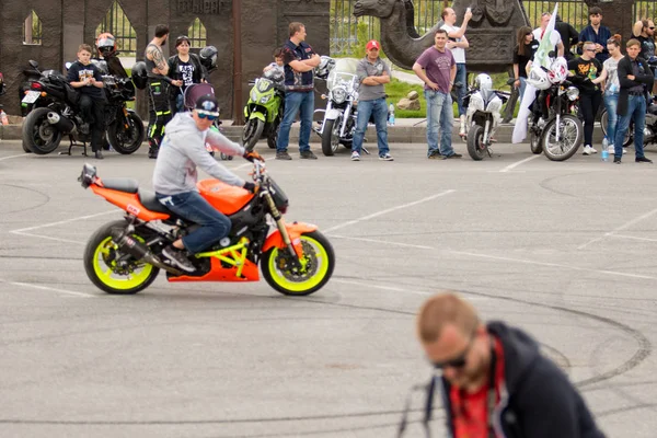 Shymkent Kazakhstan Marzo 2017 Motocicletas Apertura Temporada Motociclistas Shymkent Marzo —  Fotos de Stock