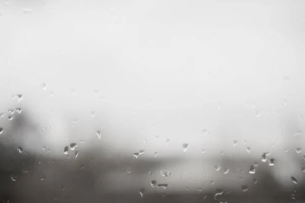 Gotas Borrosas Vidrio Lluvia —  Fotos de Stock