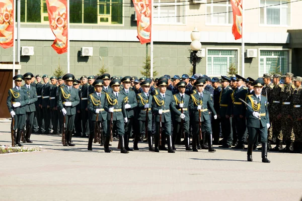 Petropavlovsk Mei 2016 Feestdag Verdediger Van Het Vaderland Dag Gevierd — Stockfoto