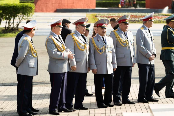 Petropavlovsk Mai 2016 Feiertag Verteidiger Des Vaterlandes Der Mai Kasachstan — Stockfoto