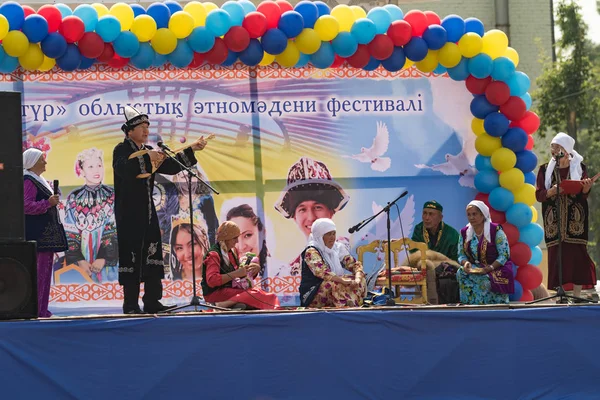 Petropavlovsk Kazachstán Července 2016 Festival Let Regionu Severní Kazachstán Etnické — Stock fotografie