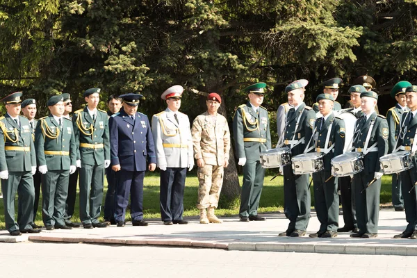 Petropavlovsk Mayıs 2016 Resmi Tatil Defender Vatan Günün Kazakistan Mayıs — Stok fotoğraf