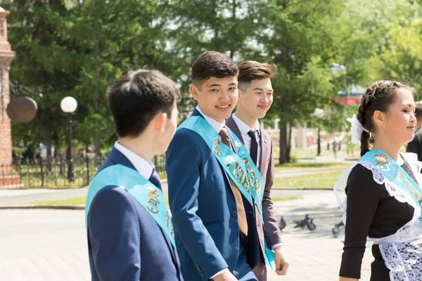 Petropavlovsk Kazakhstan May 2016 Solemn Event Last Bell Last Call — Stok fotoğraf