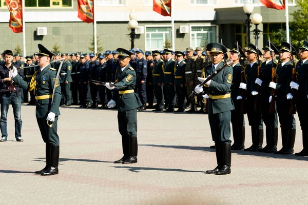 Petropavlovsk Května 2016 Státní Svátek Obránce Vlasti Den Slaví Května — Stock fotografie