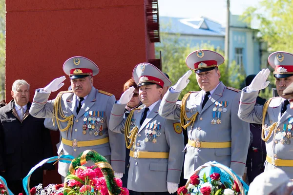 Petropavlovsk Kazakhstan Mai 2016 Jour Victoire Mai 2016 Petropavlovsk Kazakhstan — Photo