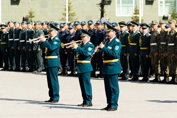 Petropavlovsk Mai 2016 Feiertag Verteidiger Des Vaterlandes Der Mai Kasachstan — Stockfoto