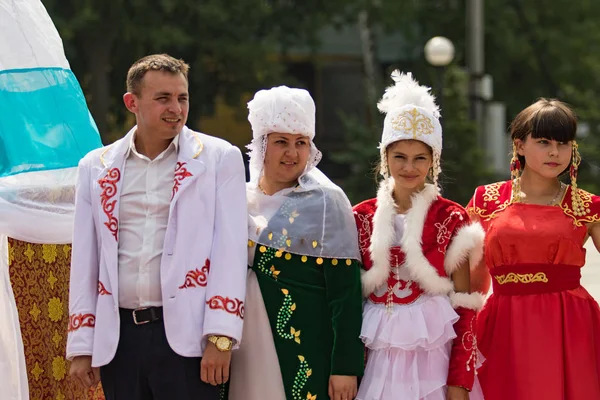 Petropavlovsk Kasachstan Juli 2016 Festival Jahre Nordkasachstan Massenfeier Ethnische Volksgruppen — Stockfoto
