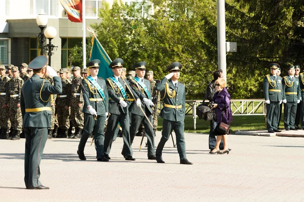 Petropavlovsk Mai 2016 Feiertag Verteidiger Des Vaterlandes Der Mai Kasachstan — Stockfoto