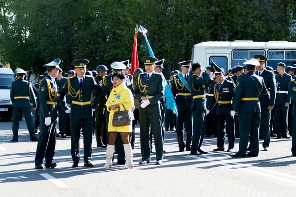 Pietropawłowsk Kazachstan Maja 2016 Dzień Zwycięstwa Maja 2016 Mieście Pietropawłowsk — Zdjęcie stockowe