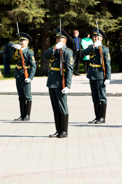 Petropavlovsk Mayo 2016 Fiesta Pública Día Del Defensor Patria Celebrado —  Fotos de Stock