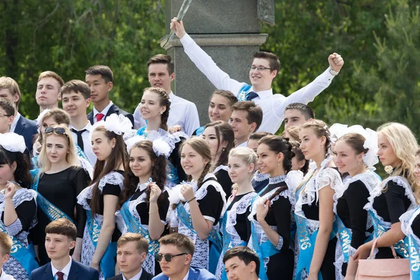 Petropavlovsk Kasachstan Mai 2016 Das Feierliche Ereignis Letzte Glocke Letzter — Stockfoto