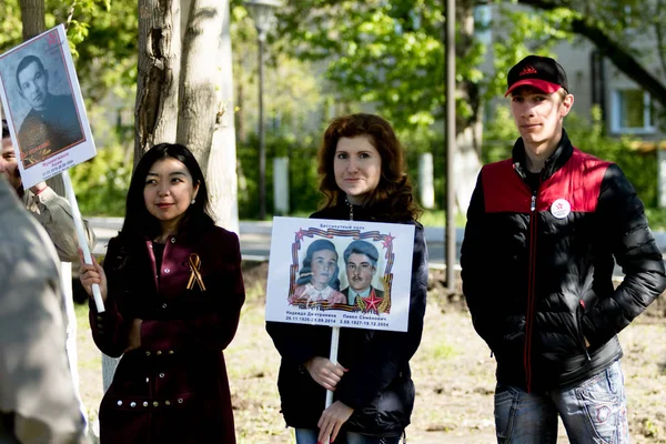 Petropavlovsk 9 Mayıs 2016: sakinleri unutulmaz Alayı 