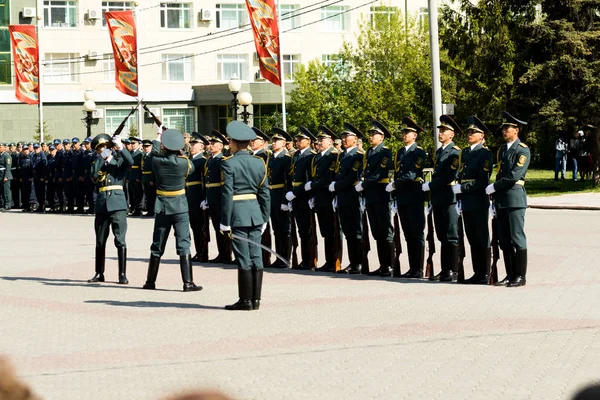 Petropavlovsk Května 2016 Státní Svátek Obránce Vlasti Den Slaví Května — Stock fotografie