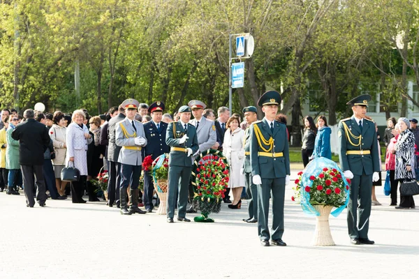 Petropavlovsk Mai 2016 Feiertag Verteidiger Des Vaterlandes Der Mai Kasachstan — Stockfoto