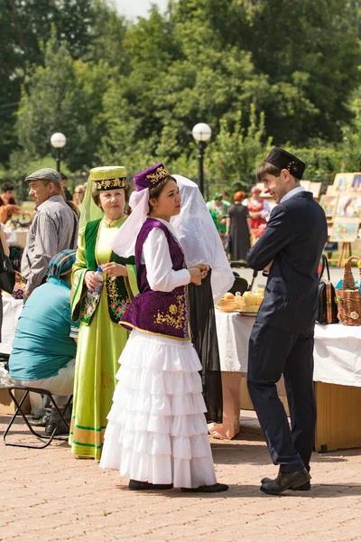 Petropavlovsk Kazachstán Července 2016 Festival Let Regionu Severní Kazachstán Etnické — Stock fotografie