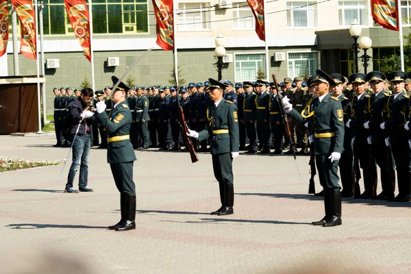 Petropavlovsk Mai 2016 Jours Fériés Journée Défenseur Patrie Célébrée Mai — Photo