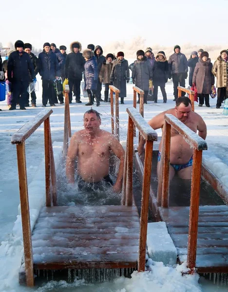 Petropavlovsk Kazachstan Januari 2018 Christian Vakantiewoningen Het Doopsel Van Heer — Stockfoto
