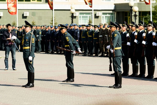 Petropavlovsk Maj 2016 Helgdag Försvarare Fäderneslandsförsvararens Dag Firade Den Maj — Stockfoto