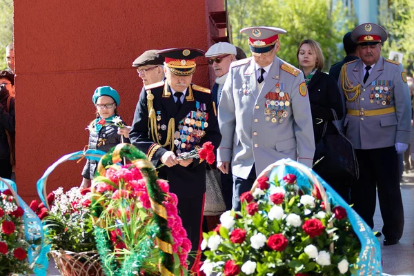 Petropavlovsk Kasachstan Mai 2016 Tag Des Sieges Mai 2016 Petropavlovsk — Stockfoto