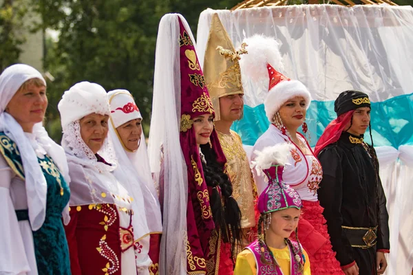 Petropavlovsk Kazachstán Července 2016 Festival Let Regionu Severní Kazachstán Etnické — Stock fotografie