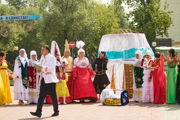 Petropavlovsk Kazachstán Července 2016 Festival Let Regionu Severní Kazachstán Etnické — Stock fotografie