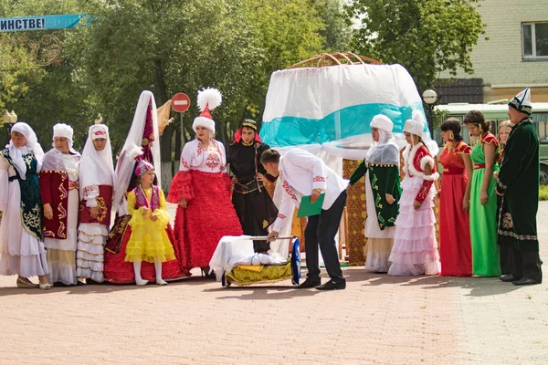 Petropavlovsk Kazachstán Července 2016 Festival Let Regionu Severní Kazachstán Etnické — Stock fotografie