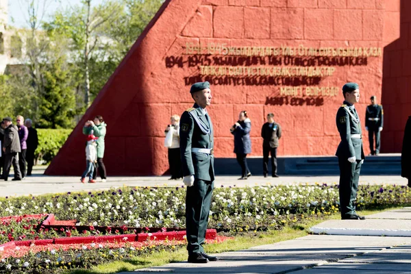 Petropavlovsk Kasachstan Mai 2016 Tag Des Sieges Mai 2016 Petropavlovsk — Stockfoto