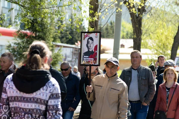 Petropavlovsk 9 Mayıs 2016: sakinleri unutulmaz Alayı 