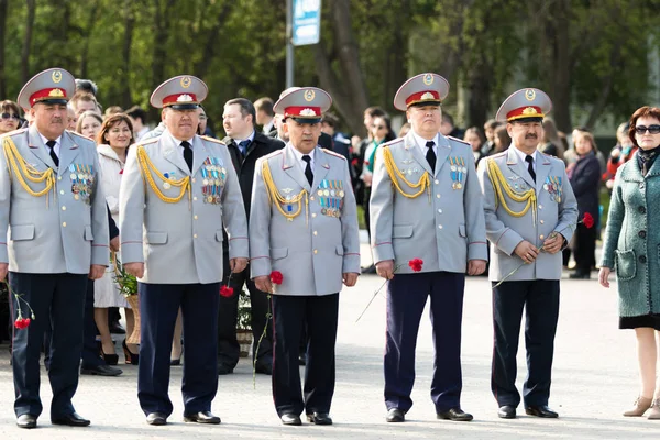 Petropavlovsk 2016 Maja Święto Państwowe Obrońca Dnia Ojczyzny Obchodzony Maja — Zdjęcie stockowe
