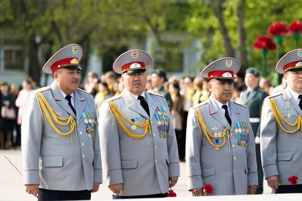 Petropavlovsk Mai 2016 Feiertag Verteidiger Des Vaterlandes Der Mai Kasachstan — Stockfoto