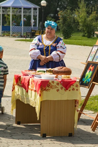 Petropavlovsk Kazachstán Července 2016 Festival Let Regionu Severní Kazachstán Etnické — Stock fotografie