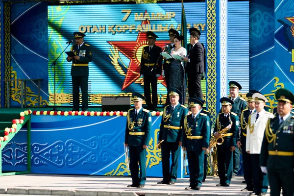 Petropavlovsk Mayıs 2016 Resmi Tatil Defender Vatan Günün Kazakistan Mayıs — Stok fotoğraf