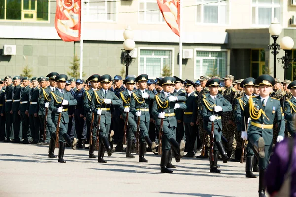 Petropavlovsk Mayıs 2016 Resmi Tatil Defender Vatan Günün Kazakistan Mayıs — Stok fotoğraf