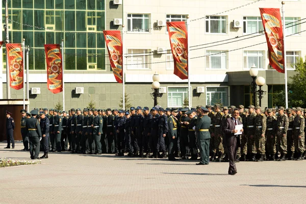 Petropavlovsk Mayo 2016 Fiesta Pública Día Del Defensor Patria Celebrado —  Fotos de Stock