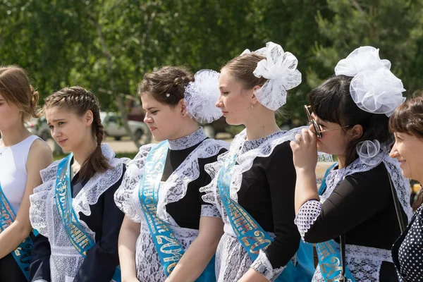 Petropavlovsk Kazakhstan May 2016 Solemn Event Last Bell Last Call — Stok fotoğraf