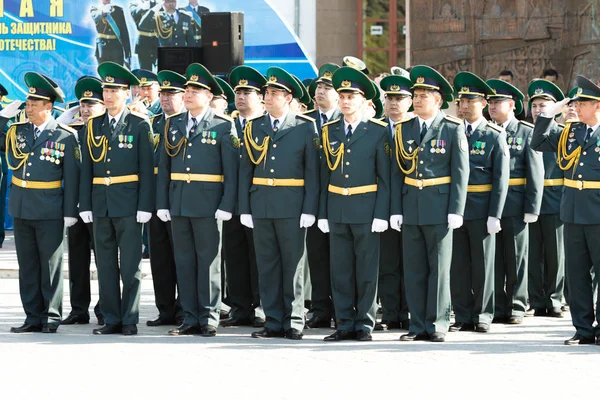Petropavlovsk May 2016 Public Holiday Defender Fatherland Day Celebrated May — Stock Photo, Image