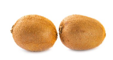 Beyaz arkaplanda yalıtılmış Kivi meyvesi