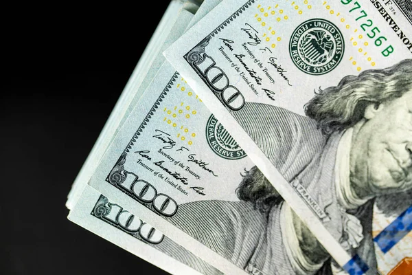 Money 100 Dollar Bills Background Business — Stock Photo, Image