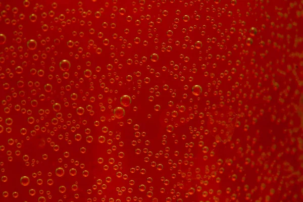 Air Droplets Water Red Background — Stock Photo, Image