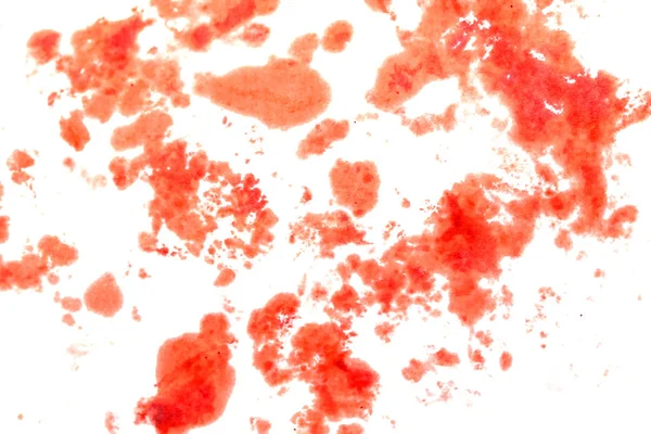Blood Splatter Vlek Geïsoleerd Een Witte Achtergrond Voor Abstracte Lol — Stockfoto