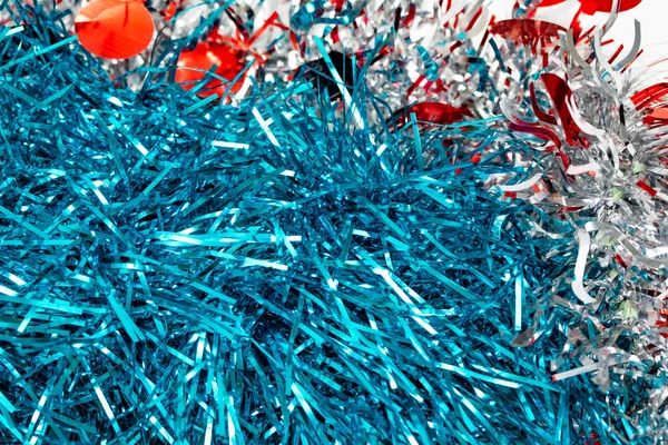 Colorful Tinsel Close Background Texture — Stock Photo, Image