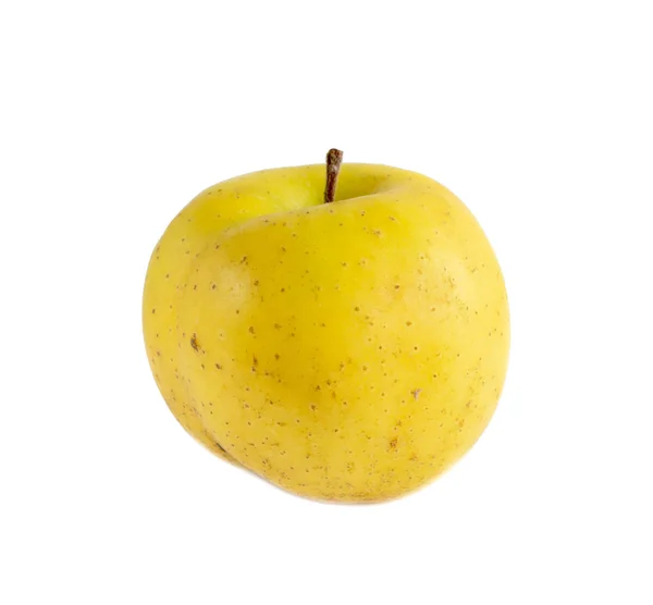 Ώριμο Μήλο Λευκό Φόντο Απομονωμένες — Φωτογραφία Αρχείου