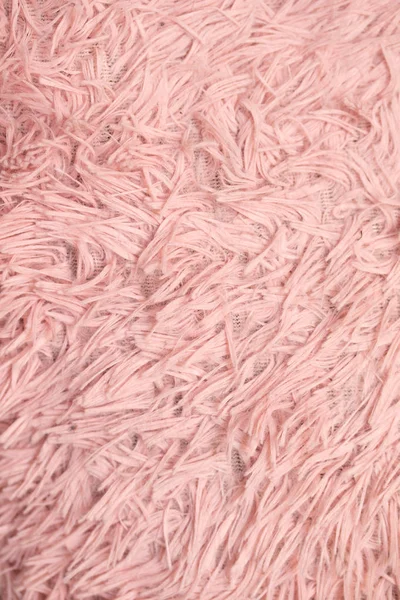 Alfombra Piel Lana Natural Rosa Con Fondo Textura Giros Algodón —  Fotos de Stock
