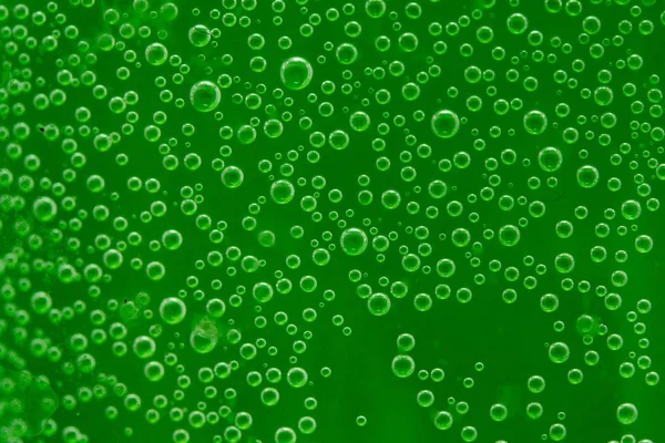 Air Droplets Water Green Background — Stock Photo, Image