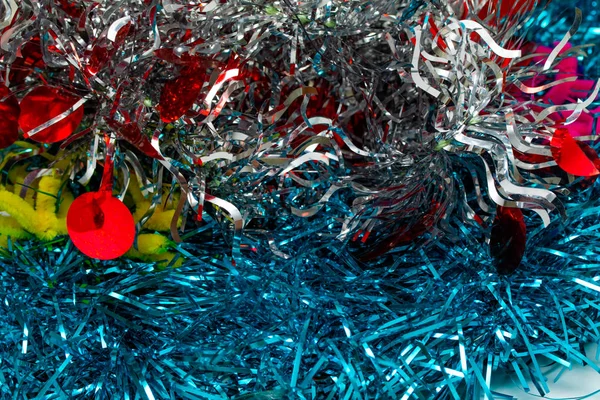 Colorful Tinsel Close Background Texture — Stock Photo, Image