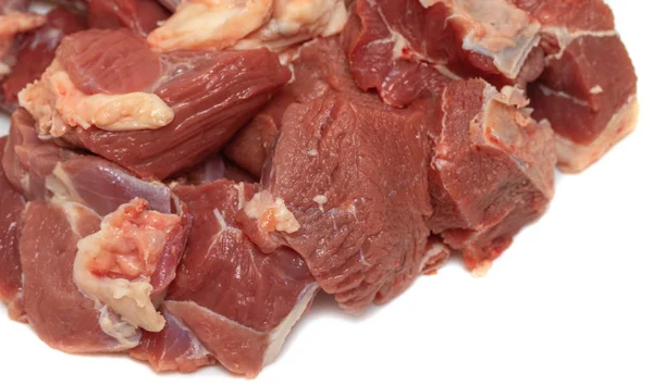 Fleischstücke Roh Fleisch — Stockfoto
