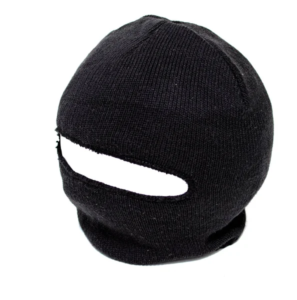 Men Black Beanie Hat — стоковое фото