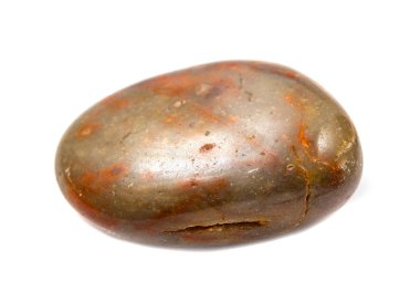 izole beyaz bir arka plan üzerinde renkli düz taş