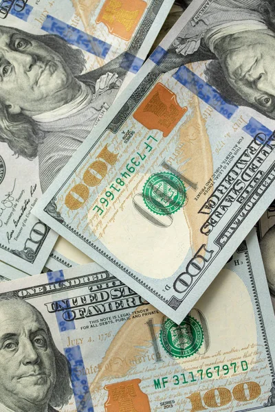 Uang 100 Dolar Tagihan Sebagai Latar Belakang Bisnis — Stok Foto