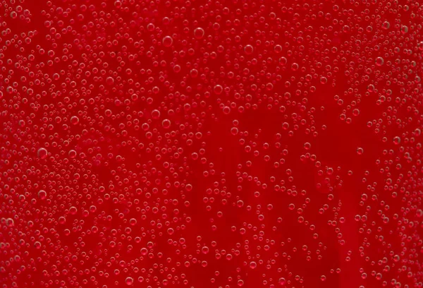 Air Droplets Water Red Background — Stock Photo, Image